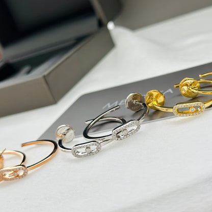 [Amore]CREOLES MOVE UNO PM DIAMOND EARRINGS