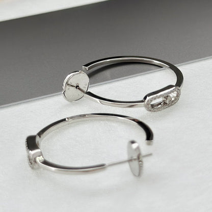 [Amore]CREOLES MOVE UNO PM DIAMOND EARRINGS