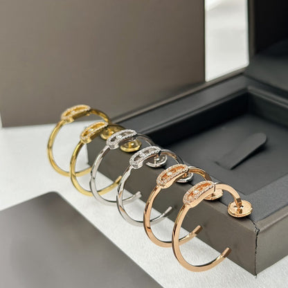 [Amore]CREOLES MOVE UNO PM DIAMOND EARRINGS