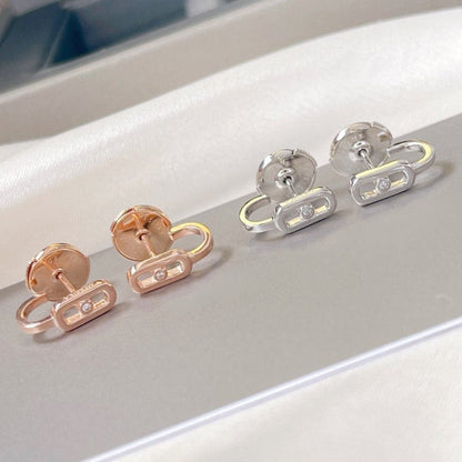 [Amore]CREOLES MOVE UNO MINI 1 DIAMOND EARRINGS