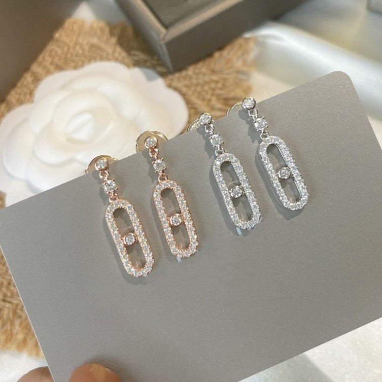 [Amore]DORMEUSES MOVE UNO DIAMOND EARRINGS