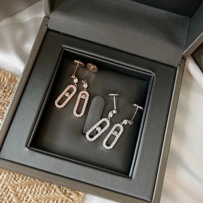 [Amore]DORMEUSES MOVE UNO DIAMOND EARRINGS