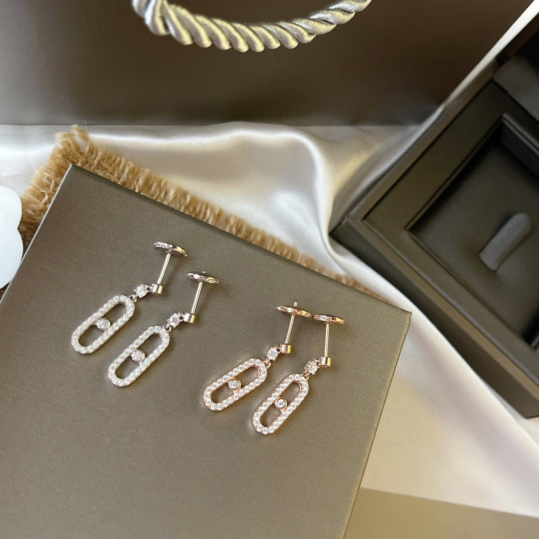 [Amore]DORMEUSES MOVE UNO DIAMOND EARRINGS