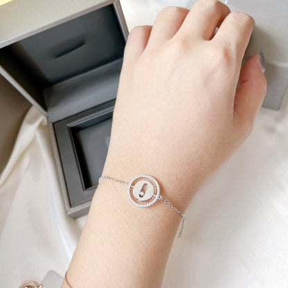 [Amore]LUCKY MOVE PAVED DIAMOND BRACELET