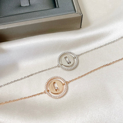 [Amore]LUCKY MOVE PAVED DIAMOND BRACELET