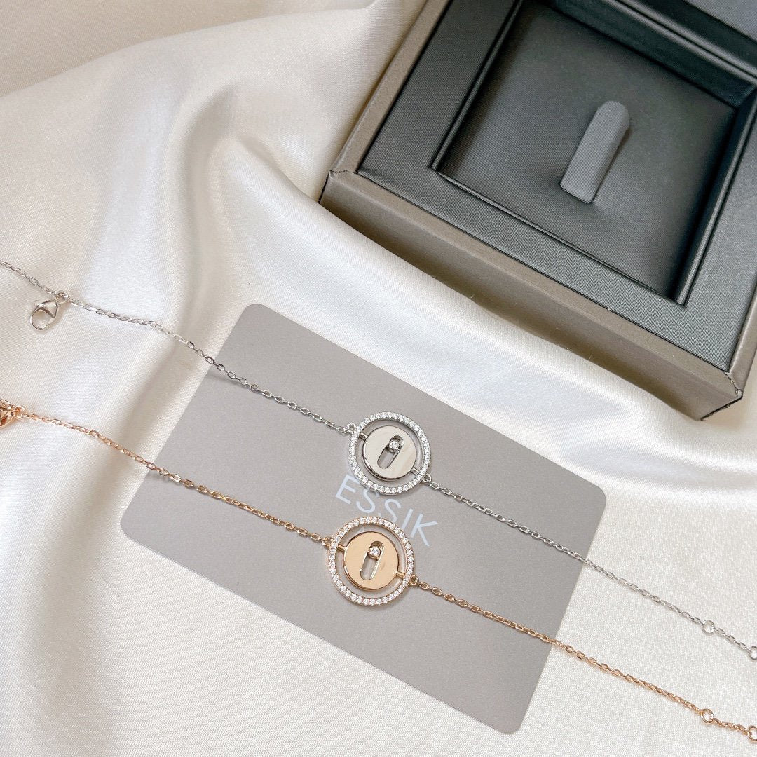 [Amore]LUCKY MOVE PAVED DIAMOND BRACELET