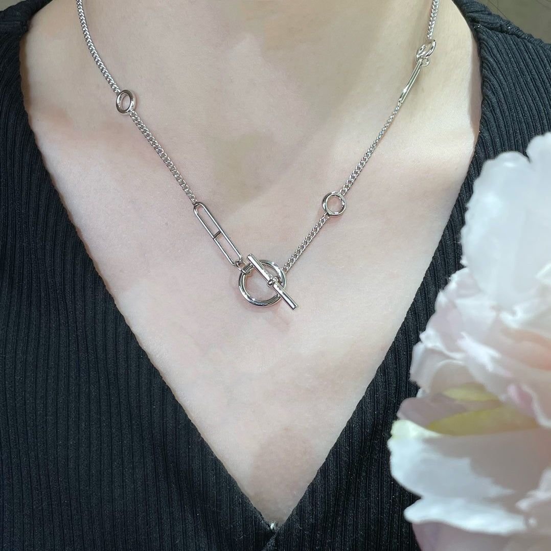 [Amore]HM STERLING CHAINE D'ANCRE HEART