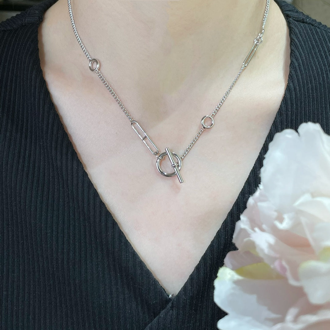 [Amore]HM STERLING CHAINE D'ANCRE HEART
