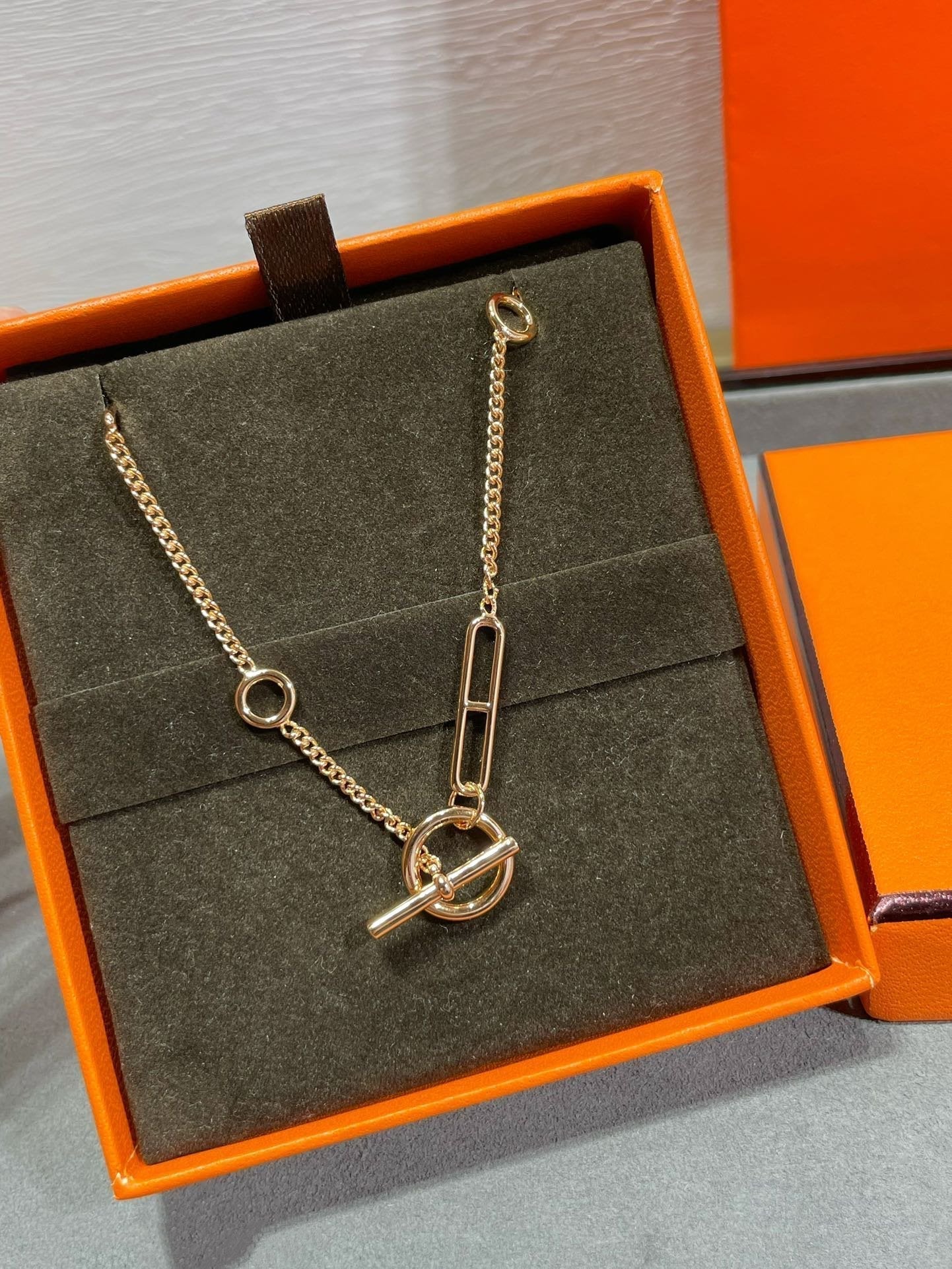 [Amore]HM STERLING CHAINE D'ANCRE HEART