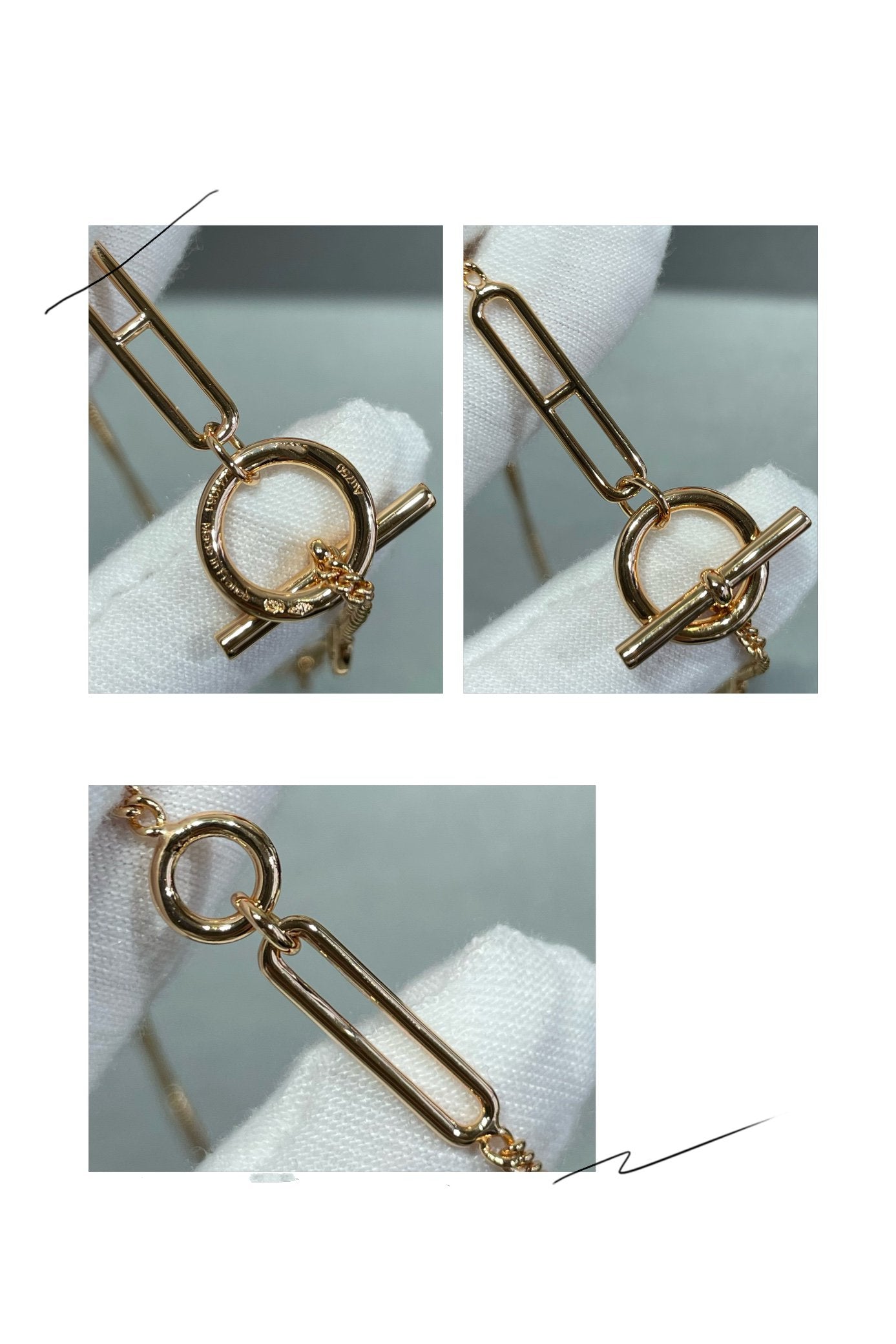 [Amore]HM STERLING CHAINE D'ANCRE HEART