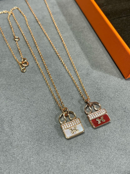 [Amore]H CIRCE MOISSANITE PENDANT NECKLACE GOLD