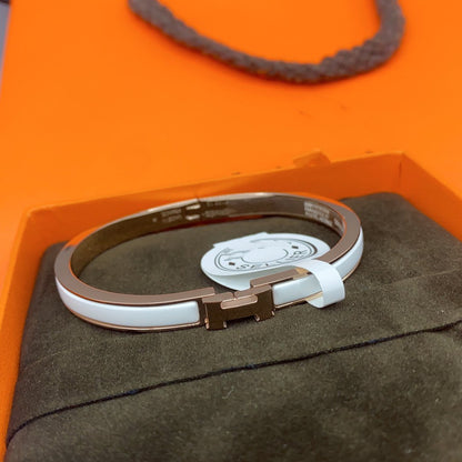 [Amore]CLASSIC HM CLIC WHITE 8MM ENAMEL BRACELET
