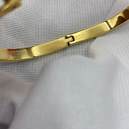 [Amore]CLASSIC HM CLIC WHITE 8MM ENAMEL BRACELET