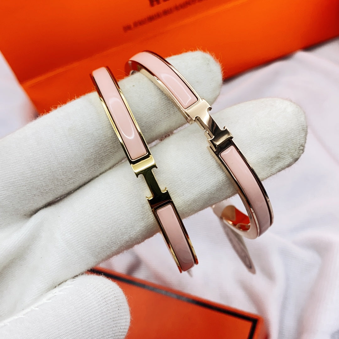 [Amore]CLASSIC HM CLIC  PINK 8MM ENAMEL BRACELET