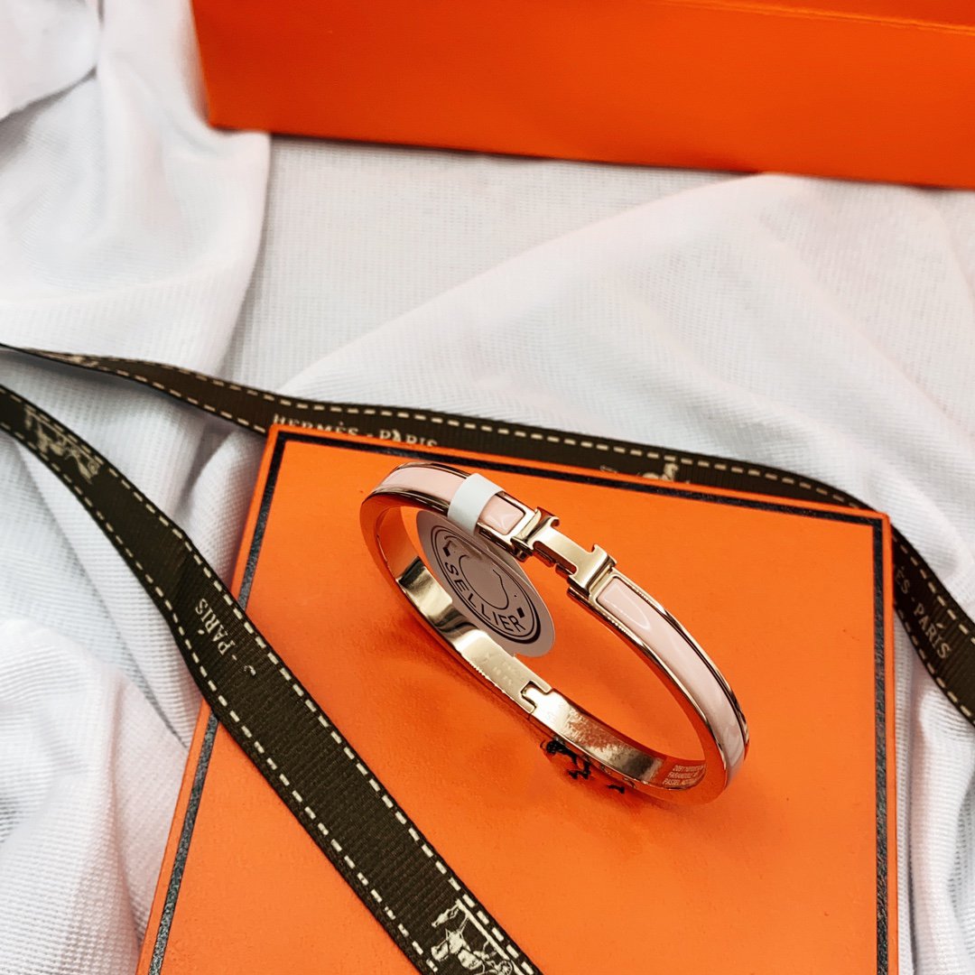 [Amore]CLASSIC HM CLIC  PINK 8MM ENAMEL BRACELET