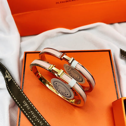 [Amore]CLASSIC HM CLIC  PINK 8MM ENAMEL BRACELET