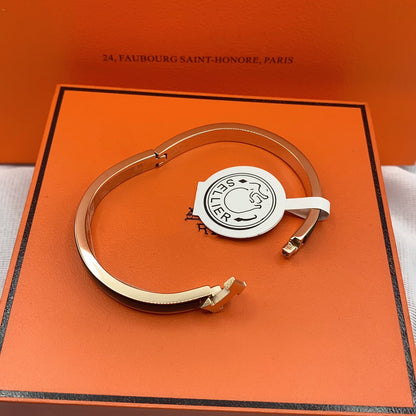 [Amore]CLASSIC HM CLIC BLACK 8MM ENAMEL BRACELET