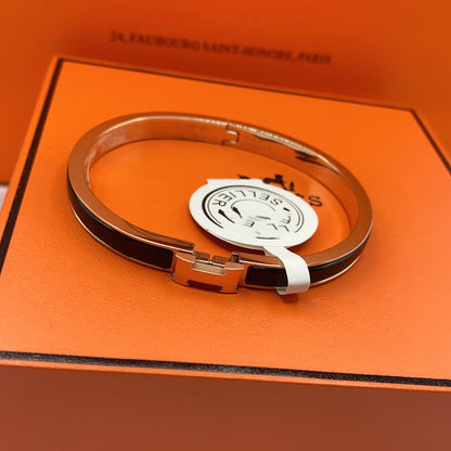 [Amore]CLASSIC HM CLIC BLACK 8MM ENAMEL BRACELET