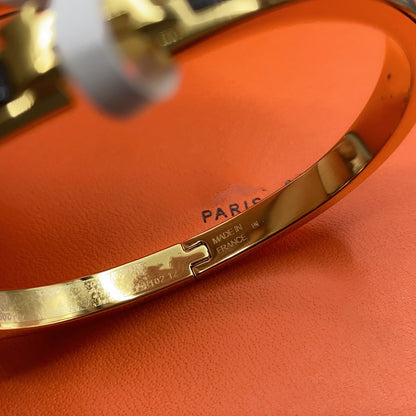 [Amore]CLASSIC HM CLIC BLACK 8MM ENAMEL BRACELET