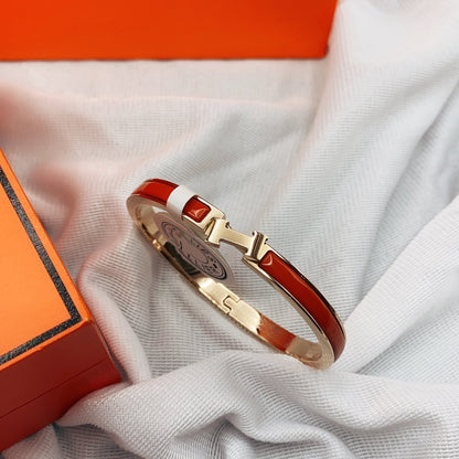 [Amore]CLASSIC HM CLIC RED 8MM ENAMEL BRACELET