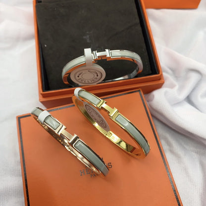 [Amore]CLASSIC HM CLIC GREEN 8MM ENAMEL BRACELET