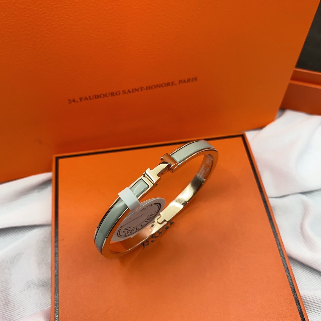 [Amore]CLASSIC HM CLIC GREEN 8MM ENAMEL BRACELET