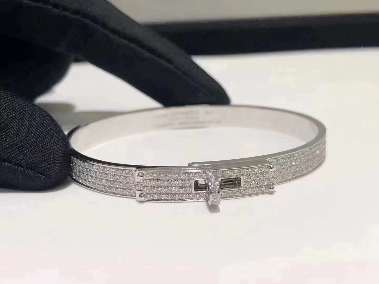 [Amore]HM KELLY BRACELET IN SILVER AND FULL PAVE DIAMOND