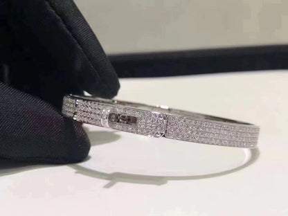 [Amore]HM KELLY BRACELET IN SILVER AND FULL PAVE DIAMOND
