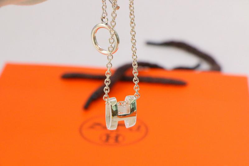 [Amore]HM NECKLACE H LETTER OVAL SERIES
