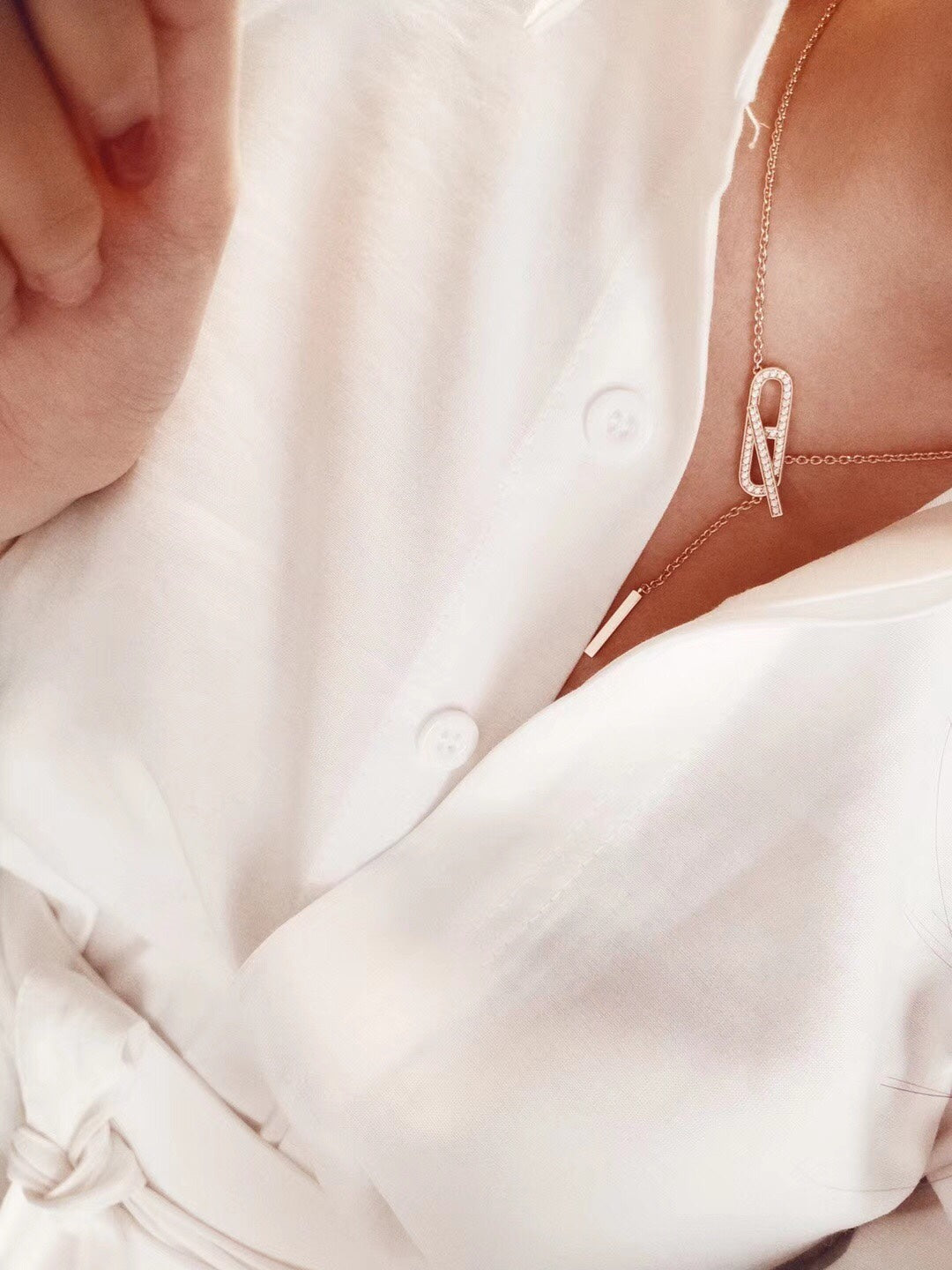 [Amore]HM FIRE PIG NOSE NECKLACE TRENDY STREET
