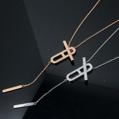 [Amore]HM NECKLACE PLATINUM ROSE GOLD DIAMOND