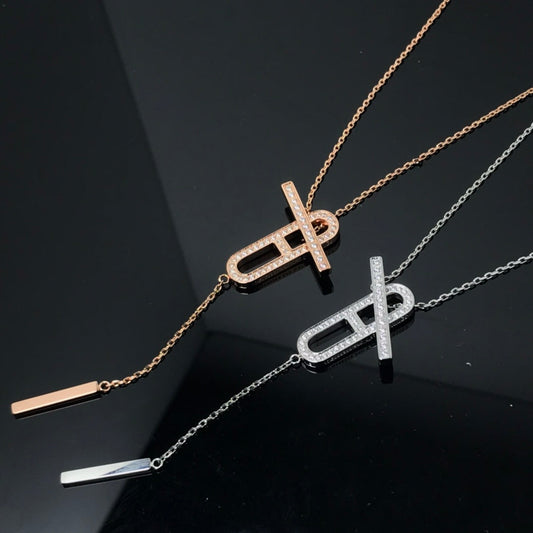 [Amore]HM NECKLACE PLATINUM ROSE GOLD DIAMOND