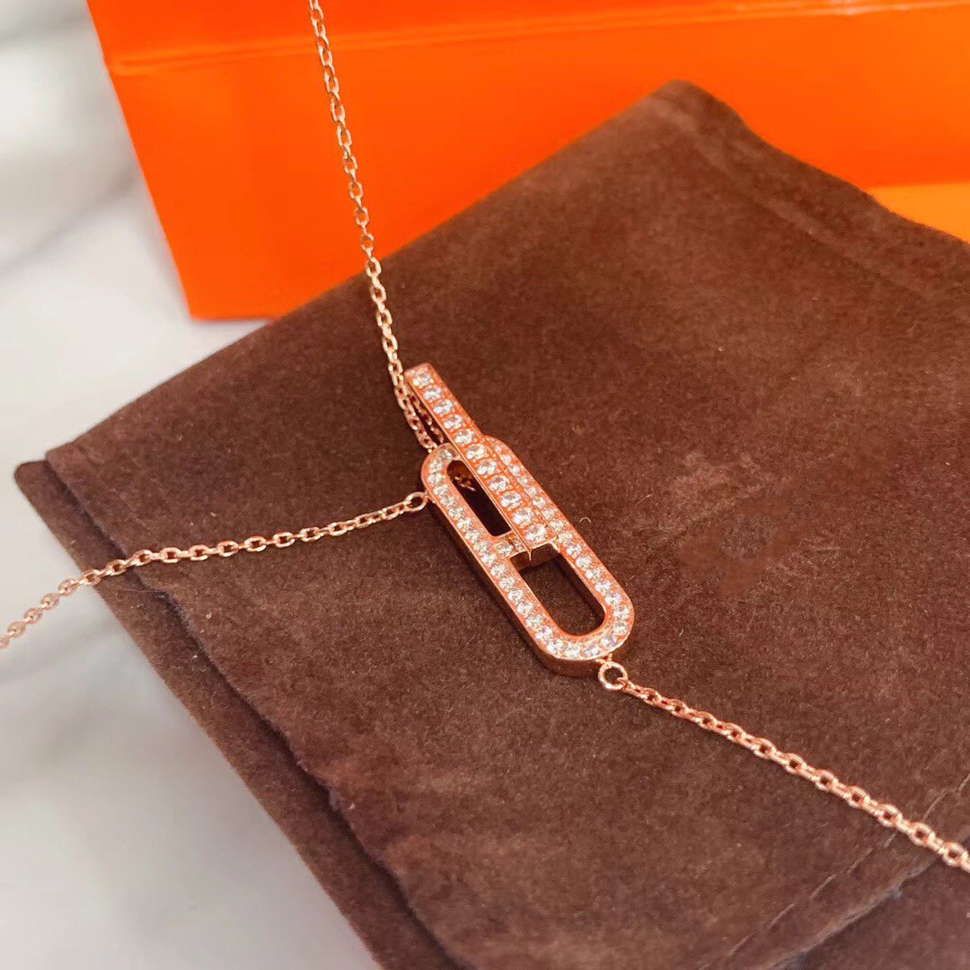 [Amore]HM NECKLACE PLATINUM ROSE GOLD DIAMOND