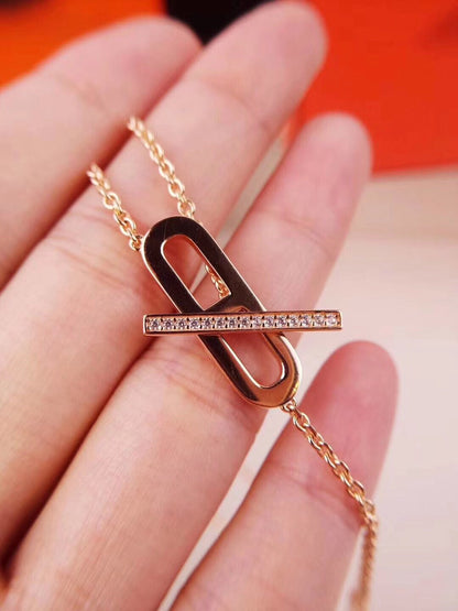 [Amore]HM NECKLACE PLATINUM ROSE GOLD DIAMOND