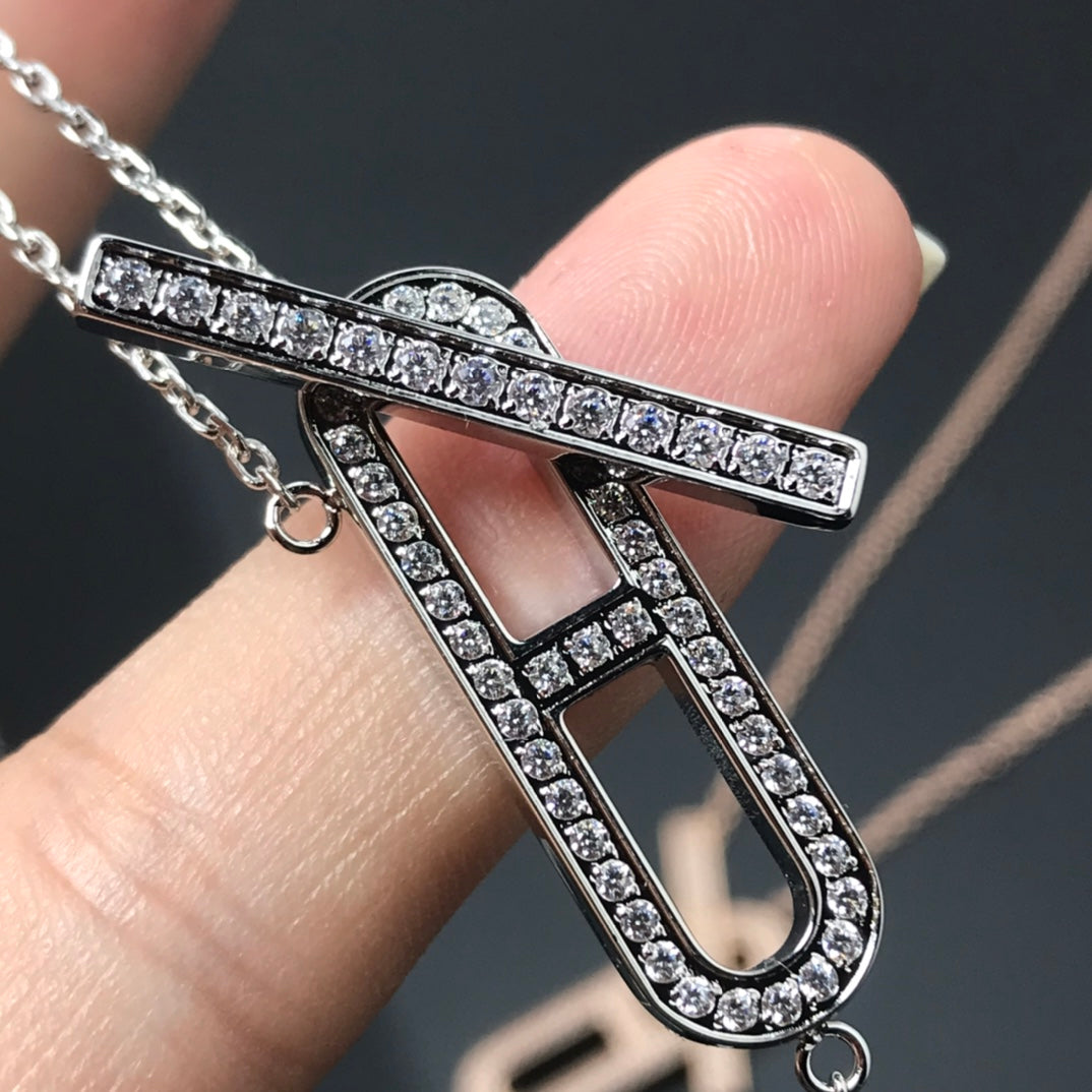 [Amore]HM NECKLACE PLATINUM ROSE GOLD DIAMOND