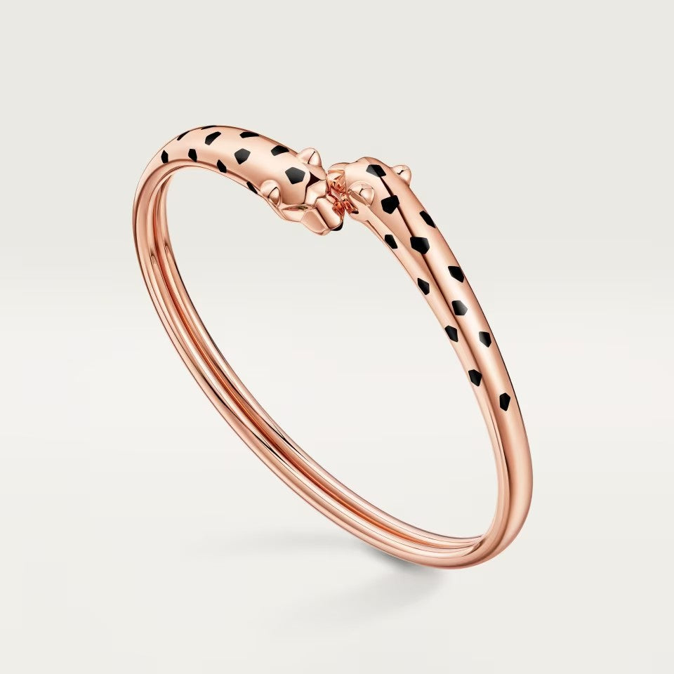 [Amore]PANTHERE DOUBLE HEADED OPEN BRACELET