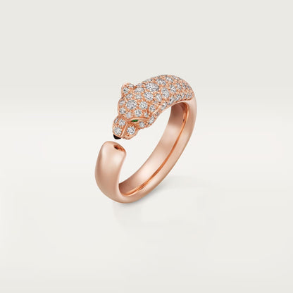 [Amore]PANTHERE HALF DIAMOND SMALL RING