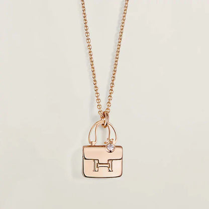 [Amore]AMULETTE PEDANT ROSE GOLD NECKLACE