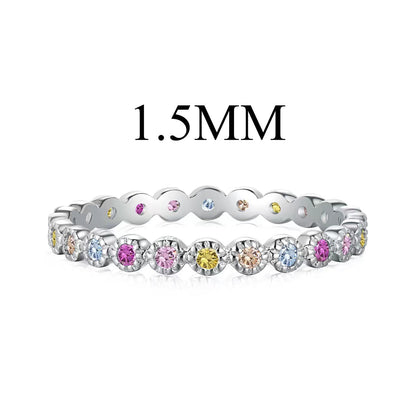 [Amore]Radiant Sparkling Round Cut Daily Ring