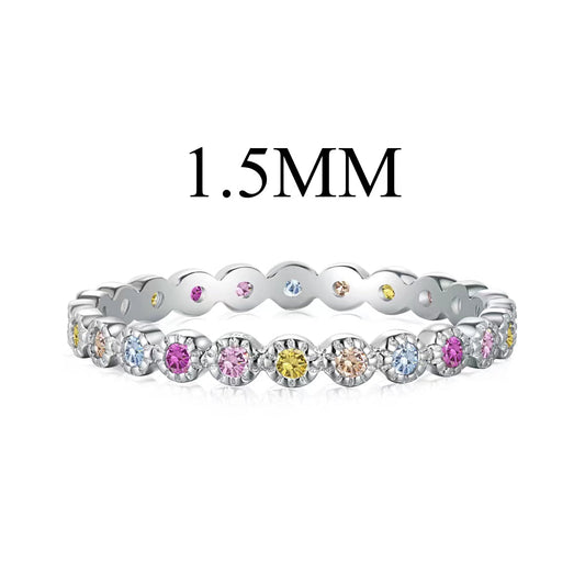 [Amore]Radiant Sparkling Round Cut Daily Ring