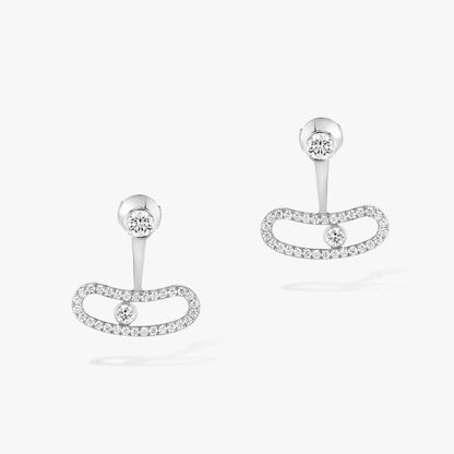[Amore]MOVE UNO SILVER DIAMOND EARRINGS