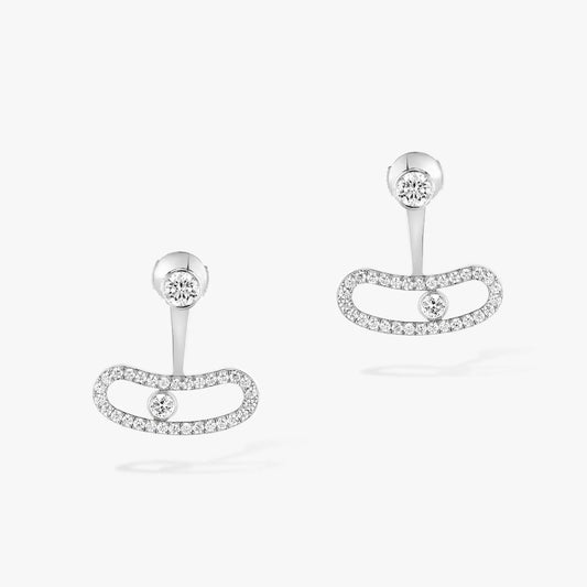 [Amore]MOVE UNO SILVER DIAMOND EARRINGS