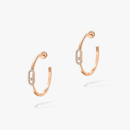 [Amore]CREOLES MOVE UNO PM DIAMOND EARRINGS