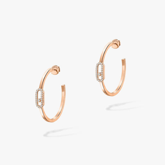 [Amore]CREOLES MOVE UNO PM DIAMOND EARRINGS