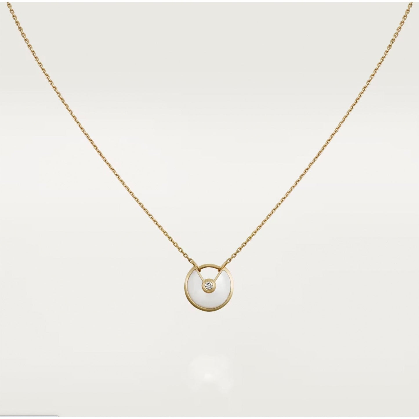 [Amore]AMULETTE ROSE GOLD MOP NECKLACE