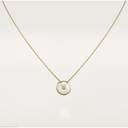 [Amore]AMULETTE ROSE GOLD MOP NECKLACE