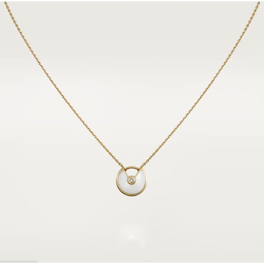 [Amore]AMULETTE ROSE GOLD MOP NECKLACE