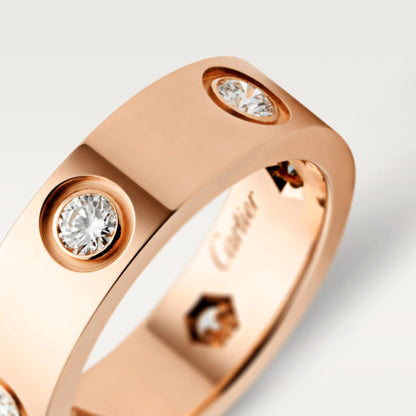 [Amore]LOVE 5.5MM 6 DIAMOND RING