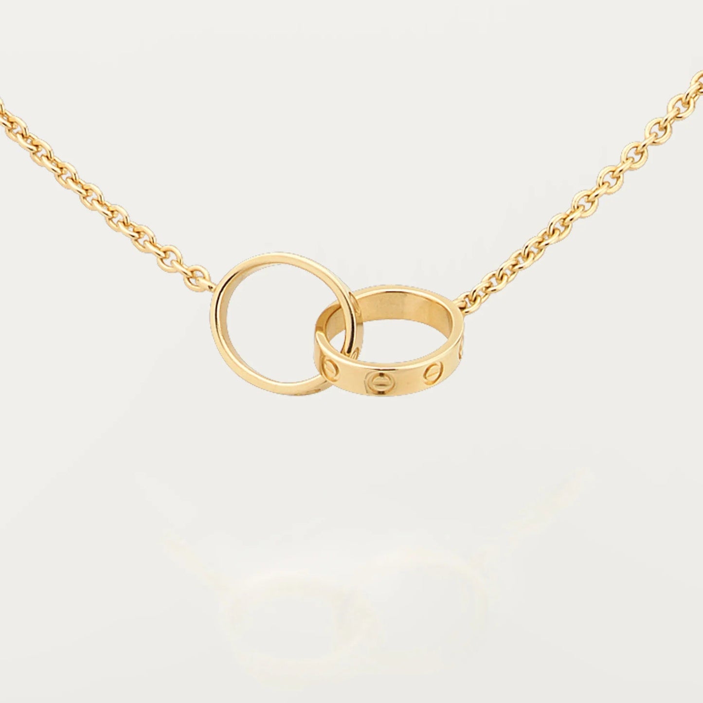 [Amore]LOVE DOUBLE RING NECKLACE