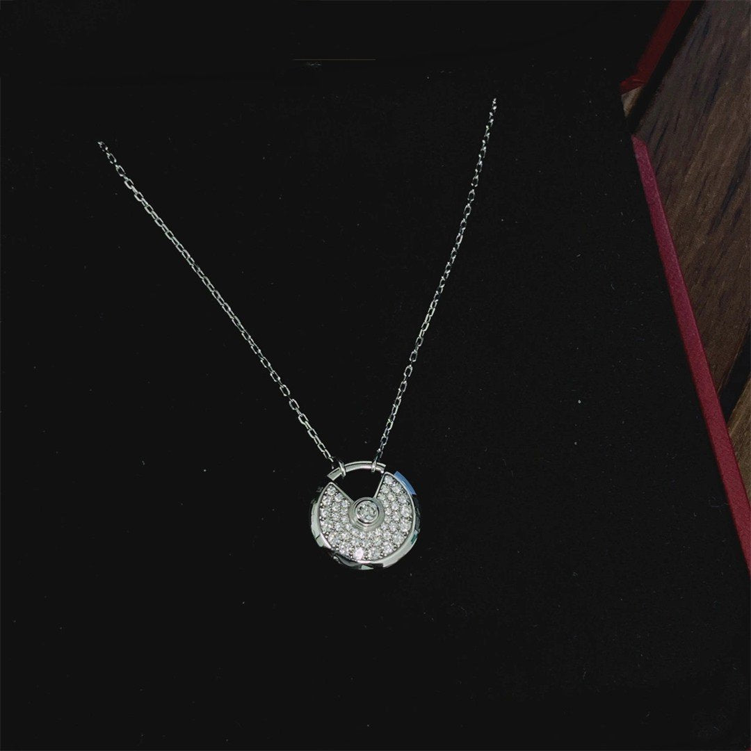 [Amore]AMULETTE SILVER FULL DIAMOND NECKLACE